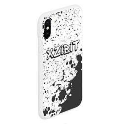 Чехол iPhone XS Max матовый Рэпер Xzibit в стиле граффити, цвет: 3D-белый — фото 2