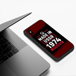 Чехол iPhone XS Max матовый Made in USSR 1974 - limited edition, цвет: 3D-черный — фото 2