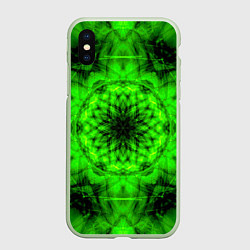 Чехол iPhone XS Max матовый Abstract Flower