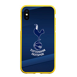 Чехол iPhone XS Max матовый Tottenham hotspur Синяя абстракция