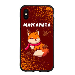 Чехол iPhone XS Max матовый Маргарита осенняя лисичка