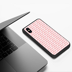 Чехол iPhone XS Max матовый UXUI red, цвет: 3D-черный — фото 2