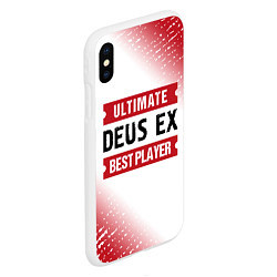 Чехол iPhone XS Max матовый Deus Ex: Best Player Ultimate, цвет: 3D-белый — фото 2