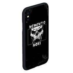 Чехол iPhone XS Max матовый SKULL - MOMENTO MORI, цвет: 3D-черный — фото 2