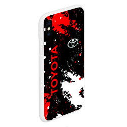 Чехол iPhone XS Max матовый Toyota - краска, цвет: 3D-белый — фото 2