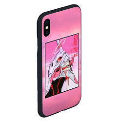 Чехол iPhone XS Max матовый EVANGELION PINK Берсерк mode, цвет: 3D-черный — фото 2