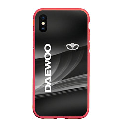 Чехол iPhone XS Max матовый Daewoo - абстракция