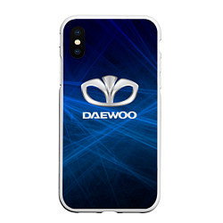 Чехол iPhone XS Max матовый Daewoo - лучи