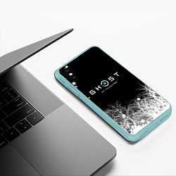 Чехол iPhone XS Max матовый Лес Цусимы, цвет: 3D-мятный — фото 2