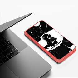 Чехол iPhone XS Max матовый Дзин в окружении, цвет: 3D-красный — фото 2