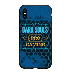Чехол iPhone XS Max матовый Игра Dark Souls: pro gaming, цвет: 3D-черный