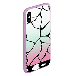 Чехол iPhone XS Max матовый Шинобу Кочо Кимоно, цвет: 3D-сиреневый — фото 2