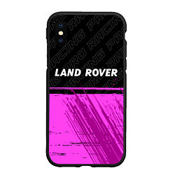 Чехол iPhone XS Max матовый Land Rover pro racing: символ сверху