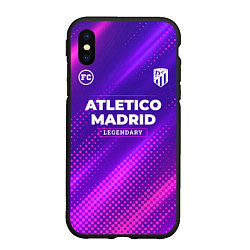 Чехол iPhone XS Max матовый Atletico Madrid legendary sport grunge