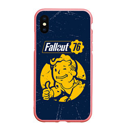 Чехол iPhone XS Max матовый FALLOUT 76 - Черточки