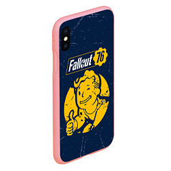 Чехол iPhone XS Max матовый FALLOUT 76 - Черточки, цвет: 3D-баблгам — фото 2