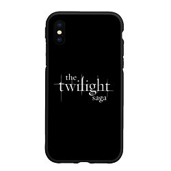 Чехол iPhone XS Max матовый The twilight saga, цвет: 3D-черный