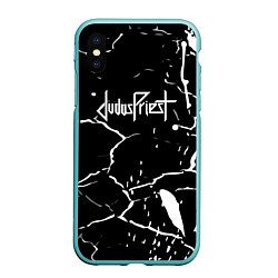 Чехол iPhone XS Max матовый Judas Priest музыка лед лодони