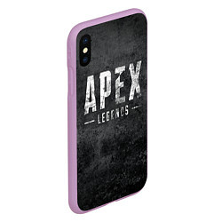 Чехол iPhone XS Max матовый Apex Legends grunge, цвет: 3D-сиреневый — фото 2