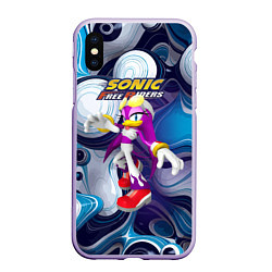 Чехол iPhone XS Max матовый Sonic - ласточка Вейв - Free riders - pattern