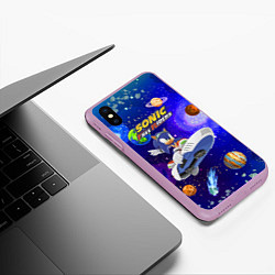 Чехол iPhone XS Max матовый Sonic Free Riders - Hedgehog - Racer, цвет: 3D-сиреневый — фото 2