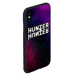 Чехол iPhone XS Max матовый Hunter x Hunter gradient space, цвет: 3D-черный — фото 2