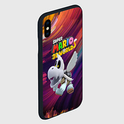 Чехол iPhone XS Max матовый Dry Bones - Super Mario 3D World - Nintendo, цвет: 3D-черный — фото 2