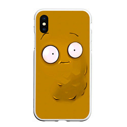 Чехол iPhone XS Max матовый Plants vs Zombies Орешек, цвет: 3D-белый