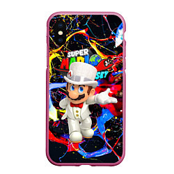 Чехол iPhone XS Max матовый Super Mario Odyssey - Nintendo - видеоигра