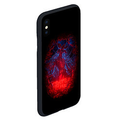 Чехол iPhone XS Max матовый Stranger Things - monster, цвет: 3D-черный — фото 2