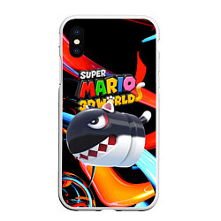 Чехол iPhone XS Max матовый Cat Bullet Bill - Super mario 3D World - Nintendo