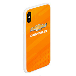 Чехол iPhone XS Max матовый Chevrolet абстракция, цвет: 3D-белый — фото 2