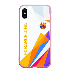 Чехол iPhone XS Max матовый Barcelona абстракция цветные геометрии