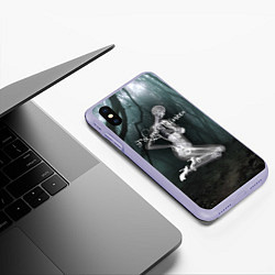 Чехол iPhone XS Max матовый F*ck your halloween!, цвет: 3D-светло-сиреневый — фото 2