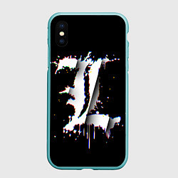 Чехол iPhone XS Max матовый Death Note glitch