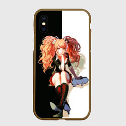 Чехол iPhone XS Max матовый Джунко Эношима - Danganronpa, цвет: 3D-коричневый