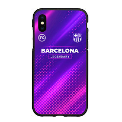 Чехол iPhone XS Max матовый Barcelona legendary sport grunge