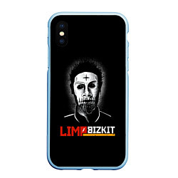 Чехол iPhone XS Max матовый Limp bizkit Wes Borland, цвет: 3D-голубой