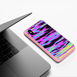 Чехол iPhone XS Max матовый Lollipop камуфляж, цвет: 3D-баблгам — фото 2