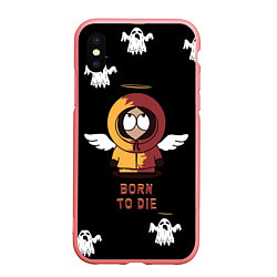 Чехол iPhone XS Max матовый Born to die, цвет: 3D-баблгам