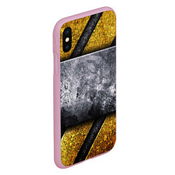 Чехол iPhone XS Max матовый Сигнал опасности, цвет: 3D-розовый — фото 2