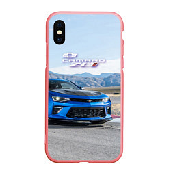 Чехол iPhone XS Max матовый Chevrolet Camaro ZL 1 - Motorsport, цвет: 3D-баблгам