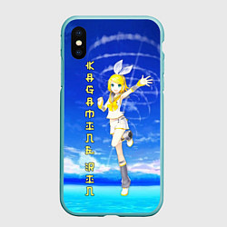 Чехол iPhone XS Max матовый Кагамине Рин - Kagamine Rin вокалоид