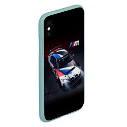 Чехол iPhone XS Max матовый BMW M4 GT4 - M Performance - Motorsport, цвет: 3D-мятный — фото 2