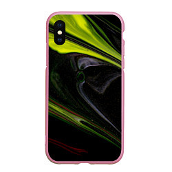 Чехол iPhone XS Max матовый Зелёный песок в темноте