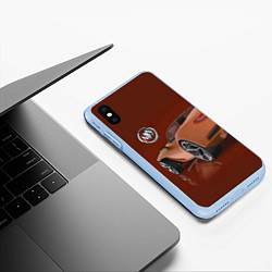 Чехол iPhone XS Max матовый Buick wild cat - concept, цвет: 3D-голубой — фото 2