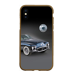 Чехол iPhone XS Max матовый Buick Wildcat - cabriolet, цвет: 3D-коричневый