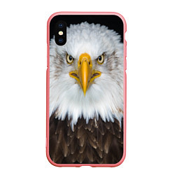 Чехол iPhone XS Max матовый Орёл в отражении