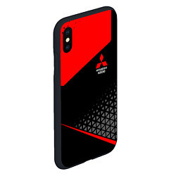 Чехол iPhone XS Max матовый Mitsubishi - Sportwear, цвет: 3D-черный — фото 2