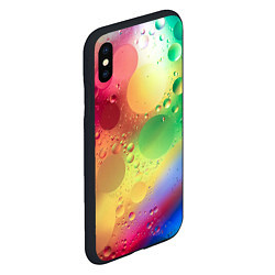 Чехол iPhone XS Max матовый Свет и пузыри, цвет: 3D-черный — фото 2